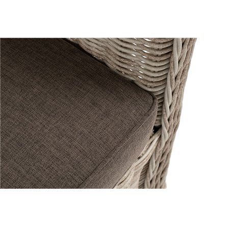 "Гляссе" кресло плетеное из искусственного ротанга, цвет бежевый