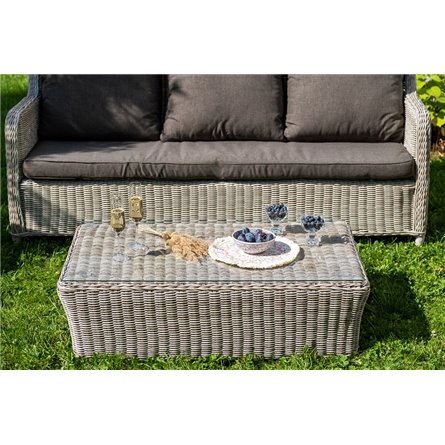 "Гляссе" лаунж-зона из искусственного ротанга, цвет бежевый