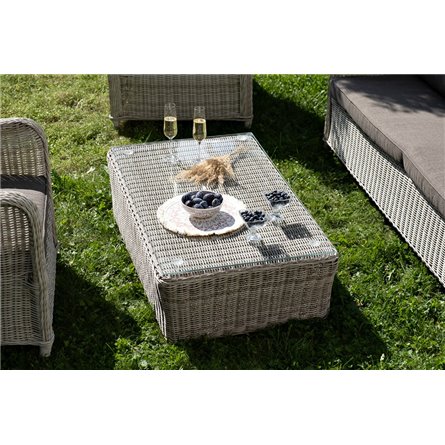 "Гляссе" лаунж-зона из искусственного ротанга, цвет бежевый