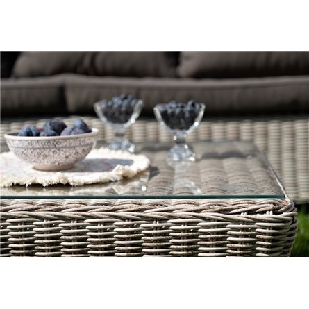 "Гляссе" лаунж-зона из искусственного ротанга, цвет бежевый