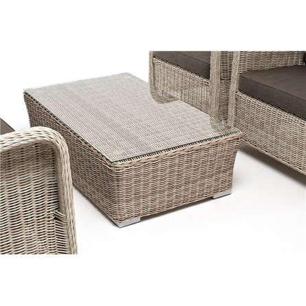 "Гляссе" лаунж-зона из искусственного ротанга, цвет бежевый