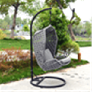 "Капри" подвесное кресло из искусственного ротанга, цвет серый