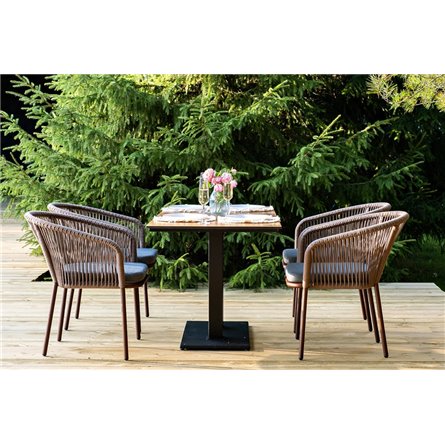 "Каффе Дабл" обеденная группа на 4 персоны, цвет "дуб"