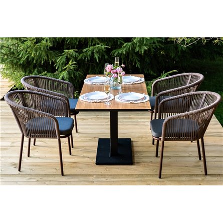 "Каффе Дабл" обеденная группа на 4 персоны, цвет "дуб"