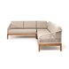 "Канны" диван модульный плетеный из роупа, основание дуб, роуп бежевый круглый, ткань бежевая 052 "Канны" диван модульный плетеный из роупа, основание дуб, роуп бежевый круглый, ткань бежевая 052
