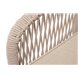 "Канны" кресло плетеное из роупа, каркас алюминий белый, муар, роуп бежевый круглый, ткань бежевая 052 "Канны" кресло плетеное из роупа, каркас алюминий белый, муар, роуп бежевый круглый, ткань бежевая 052