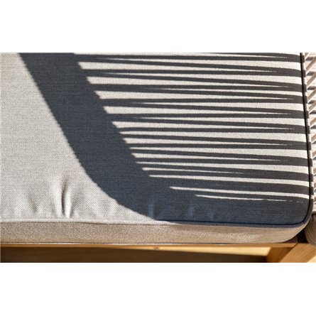 "Канны" лаунж-зона 4-местная из роупа со столиком "Канны" цвета "дуб", основание дуб, роуп бежевый