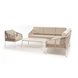 "Канны" модульная угловая лаунж-зона из роупа (веревки) со столом "Диего" (молочный), цвет бежевый "Канны" модульная угловая лаунж-зона из роупа (веревки) со столом "Диего" (молочный), цвет бежевый