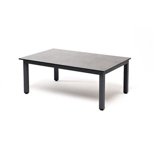 "Канны" журнальный столик из HPL 90х60, H40, каркас серый (RAL 7024), цвет столешницы "серый гранит"