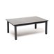 "Канны" журнальный столик из HPL 95х60, H40, каркас темно-серый (RAL 7024) муар, цвет столешницы "серый гранит"