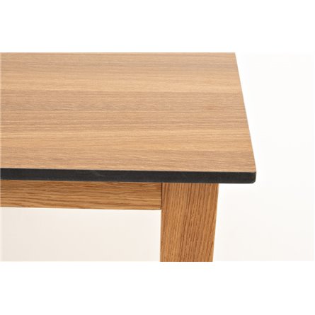 "Канны" журнальный столик из HPL 90х60, H40, основание дуб, цвет столешницы "дуб"