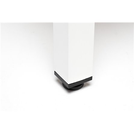 "Канны" журнальный столик из HPL 90х60, H40, каркас белый, цвет столешницы "серый гранит"