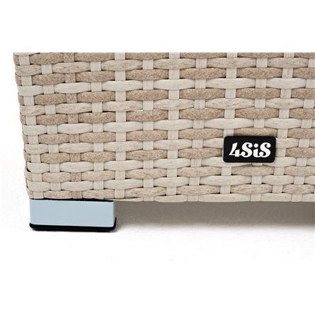 "Капучино" кашпо для цветов плетеное из искусственного ротанга, цвет бежевый