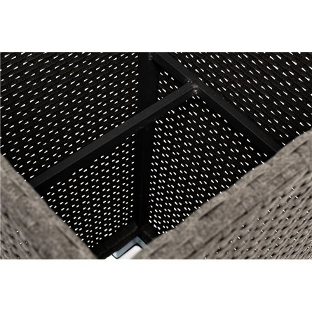 "Капучино" кашпо для цветов плетеное из искусственного ротанга, цвет бежевый