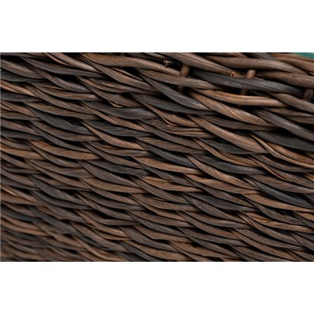 "Капучино" журнальный столик из искусственного ротанга (гиацинт), цвет коричневый