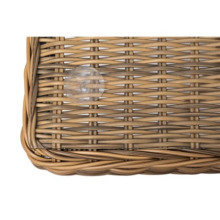 "Латте" плетеный стол из искусственного ротанга 140х80см, цвет соломенный