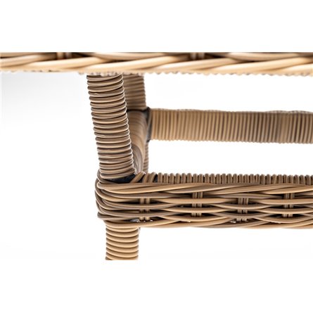 "Латте" плетеный стол из искусственного ротанга 140х80см, цвет соломенный