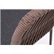 "Лион" стул плетеный из роупа, каркас из стали коричневый (RAL8016) муар, роуп коричневый круглый, ткань бежевая "Лион" стул плетеный из роупа, каркас из стали коричневый (RAL8016) муар, роуп коричневый круглый, ткань бежевая