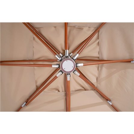 "Ливорно" зонт садовый 3х3м на боковой опоре из алюминия