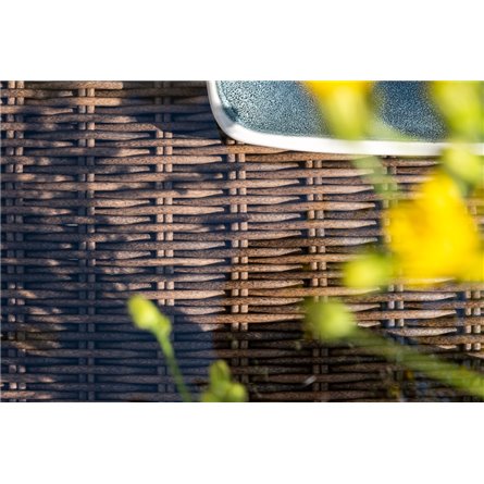 "Капри" трансформирующаяся лаунж-зона из искусственного ротанга, цвет коричневый