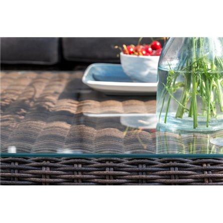 "Капри" трансформирующаяся лаунж-зона из искусственного ротанга, цвет коричневый