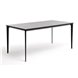 "Малага" обеденный стол из HPL 140х80см, цвет "серый гранит", каркас черный
