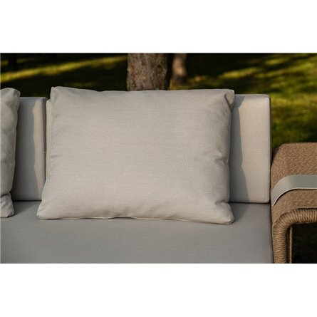 "Мальдивы" лаунж-зона из искусственного ротанга, цвет соломенный