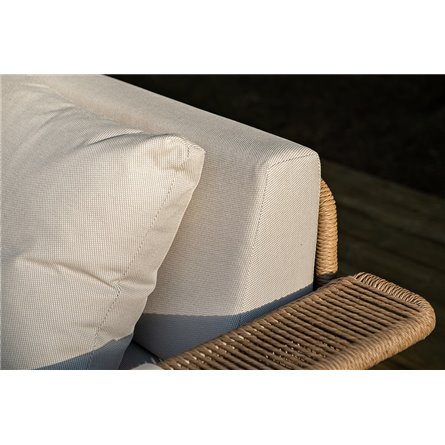 "Мальдивы" лаунж-зона из искусственного ротанга, цвет соломенный