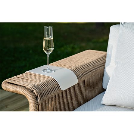 "Мальдивы" лаунж-зона из искусственного ротанга, цвет соломенный