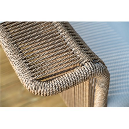 "Мальдивы" лаунж-зона из искусственного ротанга, цвет соломенный