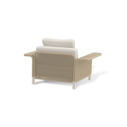 "Мальдивы" лаунж-зона из искусственного ротанга, цвет соломенный