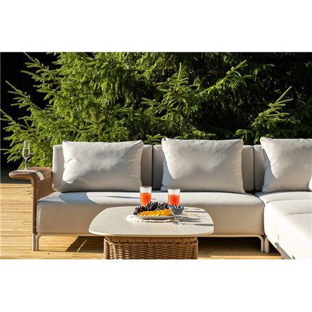 "Мальдивы" трансформирующаяся лаунж-зона из искусственного ротанга, цвет соломенный