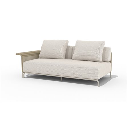 "Мальдивы" трансформирующаяся лаунж-зона из искусственного ротанга, цвет соломенный