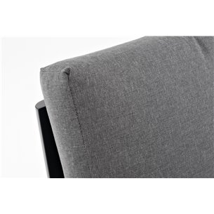 "Марсель" стул плетеный из роупа, каркас алюминий коричневый (RAL8016) муар, роуп коричневый круглый, ткань темно-серая 027