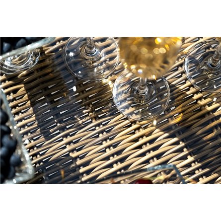 "Неаполь" обеденная группа плетеная из искусственного ротанга, цвет соломенный