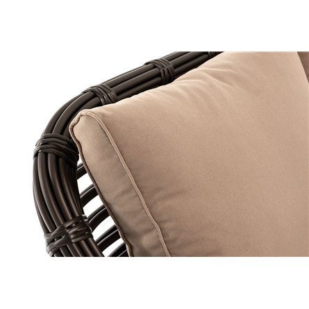 "Ницца" диван из искусственного ротанга трехместный, цвет бронзовый