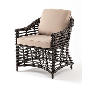 "Ницца" кресло из искусственного ротанга, цвет бронзовый