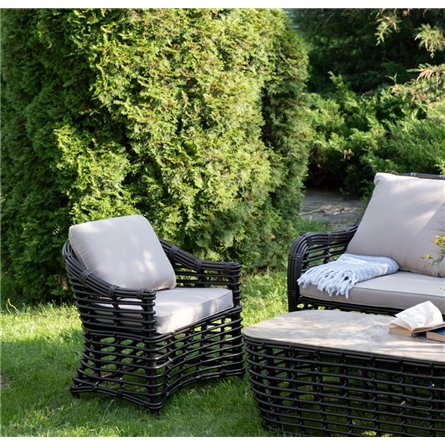 "Ницца" лаунж-зона из искусственного ротанга, цвет бронзовый