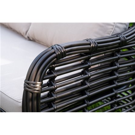 "Ницца" лаунж-зона из искусственного ротанга, цвет бронзовый