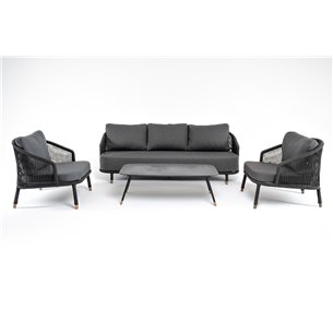 "Ницца" лаунж-зона из искусственного ротанга, цвет бронзовый