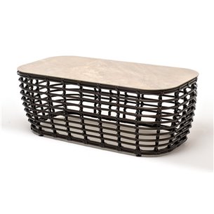 "Ницца" журнальный столик из искусственного ротанга, цвет бронзовый