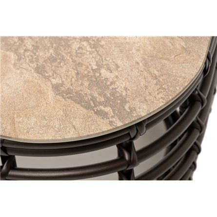 "Ницца" журнальный столик из искусственного ротанга, цвет бронзовый