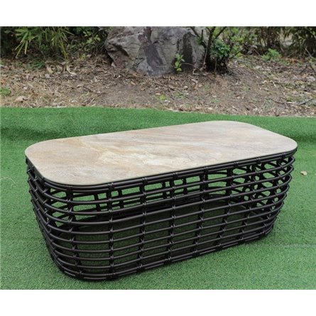 "Ницца" журнальный столик из искусственного ротанга, цвет бронзовый