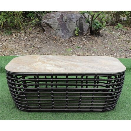 "Ницца" журнальный столик из искусственного ротанга, цвет бронзовый