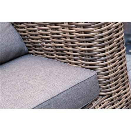 "Палермо" лаунж-зона из искусственного ротанга, цвет соломенный