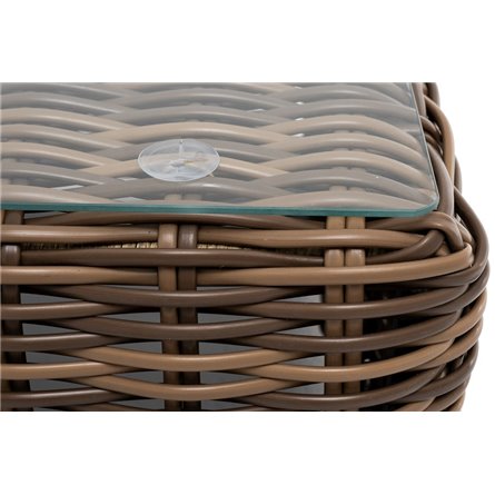 "Палермо" журнальный столик из искусственного ротанга, цвет соломенный