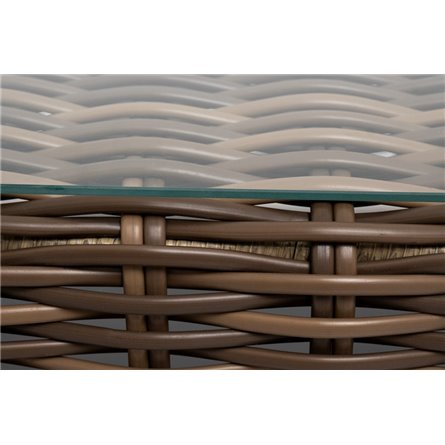 "Палермо" журнальный столик из искусственного ротанга, цвет соломенный