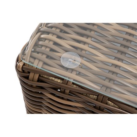 "Палермо" журнальный столик из искусственного ротанга, цвет соломенный