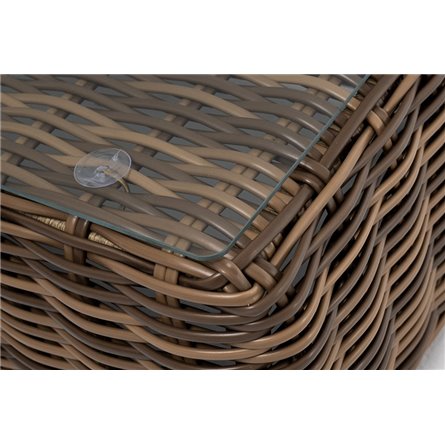 "Палермо" журнальный столик из искусственного ротанга, цвет соломенный