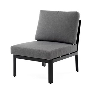 "Париж" модуль диванный алюминиевый центральный, цвет серый